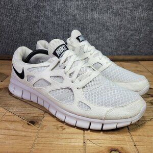Nike Free Run 2 White Black Pure Platinum Running Shoes SZ 12 MENS DH8853-100